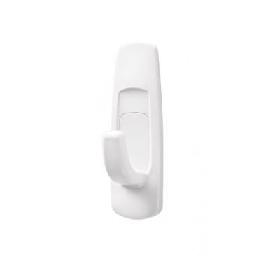 Command Self Adhesive Hanging Utility Hook and Strips Hold Capacity Up to 5lb 2.2Kg White Large Pack of 1 17003ES