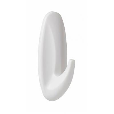 Command White Medium Self Adhesive Damage-Free Water-Resistant Dishwasher Safe Hanging Designer Hooks and Strips Holds 1.3Kg / 3lb 17081ES