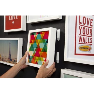 Command Value Pack Self Adhesive Damage-Free Interlocking Picture Hanging Strips White Small and Medium Set of 12-Pieces 17203