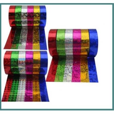 Tallon 6 Rolls Colourful Decorative Adhesive Glitter Holographic Tape Dispenser for Xmas Presents Crafts Scrap Book 3m x 12mm 8476