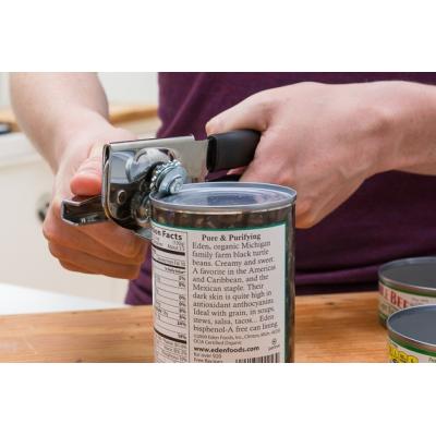 Mason Cash Kitchen Essentials Non-Stick Heat-Resistant Dishwasher Safe Tin Lid Jar Bottle Cap Can Opener With Soft Grip Handle And Hanging Loop Stainless Steel 2007.573