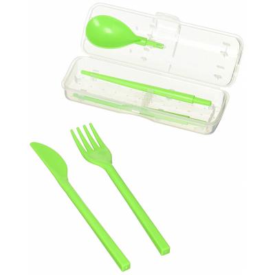 Sistema Assorted BPA Free Non-Toxic Plastic Fold Away Cutlery Set 6.1cm x 2.2cm x 1cm 4Pk 1917