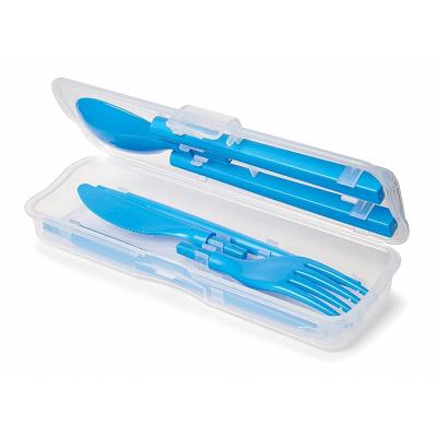 Sistema Assorted BPA Free Non-Toxic Plastic Fold Away Cutlery Set 6.1cm x 2.2cm x 1cm 4Pk 1917
