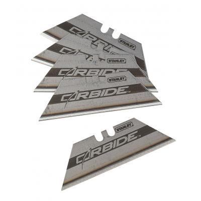 Stanley Compact Lightweight Portable Carbide Knife Blades with 10x Longer Life Silver 5Pk 0-11-800