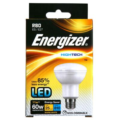 Energizer R80 ES E27 Non-Dimmable High Tech Energy Saving Reflector LED Lamp Warm White 15.2cm x 8.5cm x 8.5cm 11W S9016