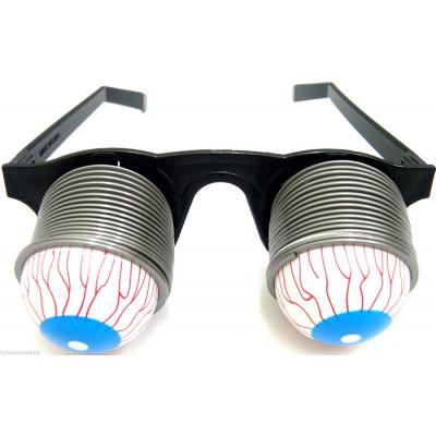 KandyToys Funny Jokes Unisex Pop Out Spring Eyeball Glasses Horror Terror Scary Halloween Party Prank Bag Filler Multicolour 50g 19cm x 17cm x 4.5cm TY2630