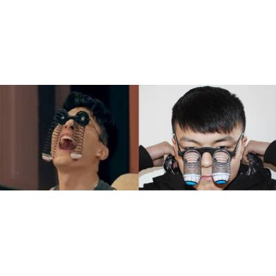 KandyToys Funny Jokes Unisex Pop Out Spring Eyeball Glasses Horror Terror Scary Halloween Party Prank Bag Filler Multicolour 50g 19cm x 17cm x 4.5cm TY2630