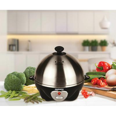 Daewoo Electricals Stainless Steel Seven Egg Cooker Boiler Steamer And Poacher 360W 650g 16cm x 16cm x 16.5cm SDA1194
