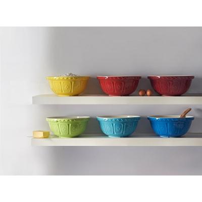 Mason Cash Traditional Distinctive Patterned Exterior Chip and Scratch Resistant Earthenware S12 Mixing Bowl Red 4Ltr 29cm 2001.360