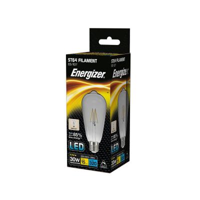 Energizer Filament Smokey LED 4.5W 30W 220-240V White ST64