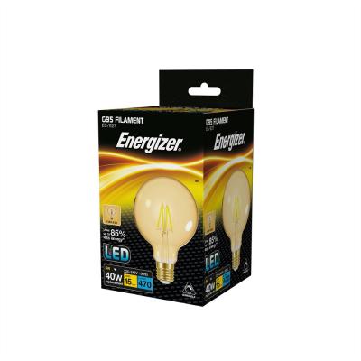 Energizer Filament LED E27 5W 40W 220-240V Gold G95