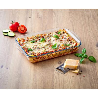 Pyrex Rectangular Borosilicate Glass Dish Baking Roasting Bake Clear 35cm x 23cm and 40cm x 27cm Set of 2
