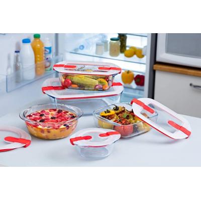 Pyrex Cook And Heat Round Roaster With Vented Lid Transparent 0.35Ltr