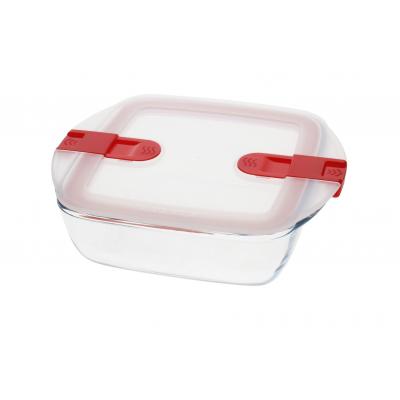 Pyrex Cook And Heat Square Roaster With Vented Lid Transparent 1Ltr