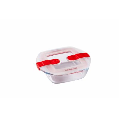 Pyrex Cook And Heat Square Roaster With Lid Transparent 0.35Ltr