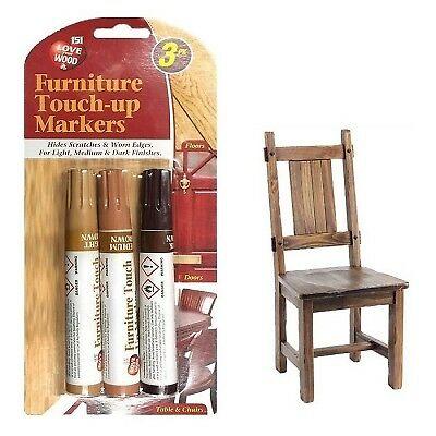 151 Love Your Wood Furniture Touch - Up Markers Brown Pack of 3 1511112 | Hides Scratches and Worn Edges | For Light - Medium and Dark Finishes