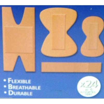 151 Masterplast Finger Fabric Assorted Plasters Brown Pack of 24 MP1093 | Flexible | Breathable | Durable