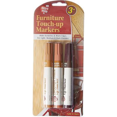 151 Love Your Wood Furniture Touch - Up Markers Brown Pack of 3 1511112 | Hides Scratches and Worn Edges | For Light - Medium and Dark Finishes
