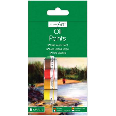 Tallon Work of Art Artists Oil Paints Assorted 8 x 6ml Set of 8-Pieces 2003654