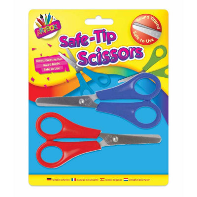 Tallon Artbox Safe-Tip Scissor Red And Blue 2Pk 2003419