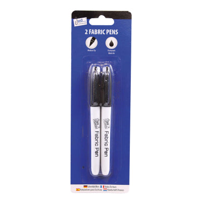 Tallon Just Stationery Fabric Pens Black and White 2Pk 5633