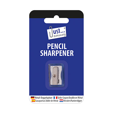 Tallon Just Stationery Metal Pencil Sharpener Silver 106148