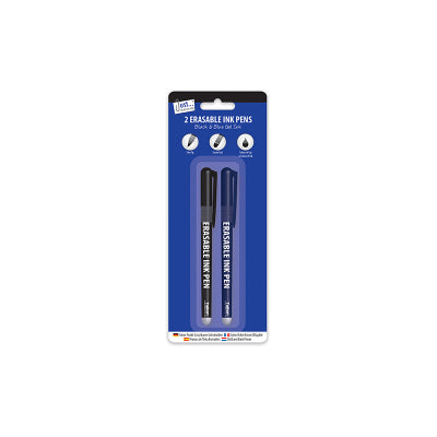Tallon Just Stationery Erasable Ink Pens Set Blue And Black 2Pk 1021