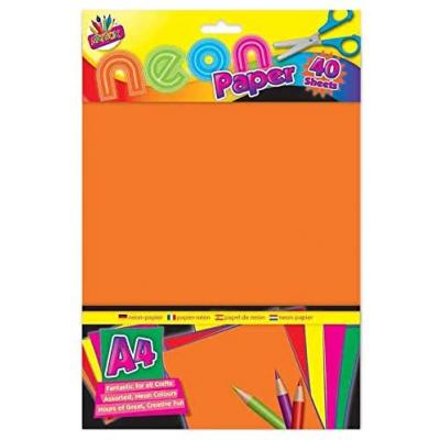 Tallon Artbox 40 Sheets Neon Paper A4 6877