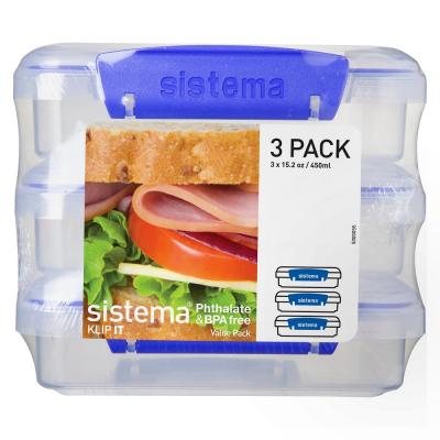 sistema-bpa-free-plastic-sandwich-box-clear-450ml-3pk-5000055