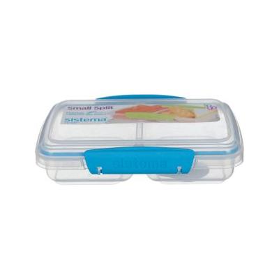 sistema-split-to-go-two-section-lunch-box-blue-and-clear-350ml-21518