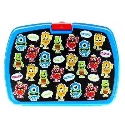 Design Group Anker Heavy Duty Plastic Monster Design Kids Lunch Box Blue 6 x 17 x 12.5cm MOSQ
