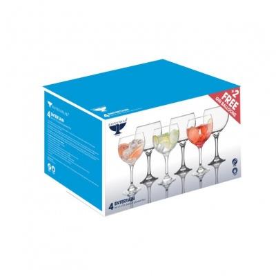 Ravenhead Gin Baloon Glasses Clear Set of 4 45668