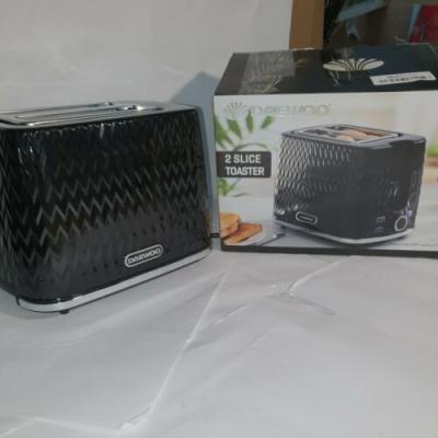 Daewoo Argyle 2 Slice Toaster Black SDA1774