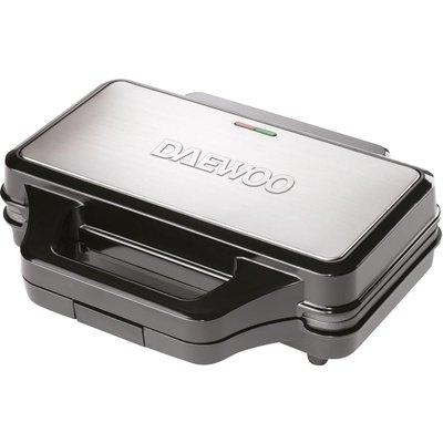 Daewoo Deep Fill 4 Slice Kitchen Sandwich Maker Matt Black 900W SDA1389