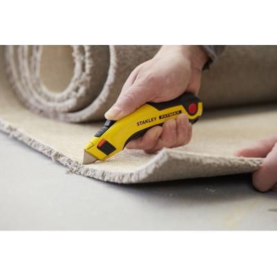 Stanley Fatmax Retractable Utility Knife With Five Replacement Blades Yellow And Black 010778