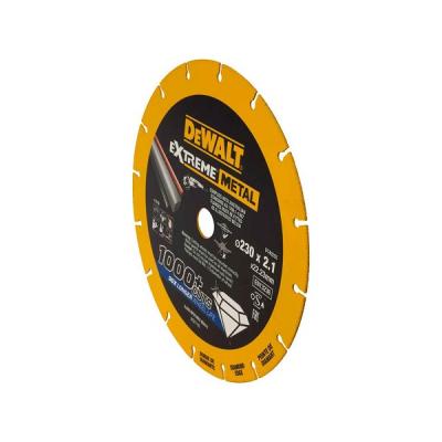 Dewalt Extreme Diamond Edge Solid Steel Body Metal Cutting Blade Black And Yellow 230 x 2.1 x 22.23mm DT40255 QZ