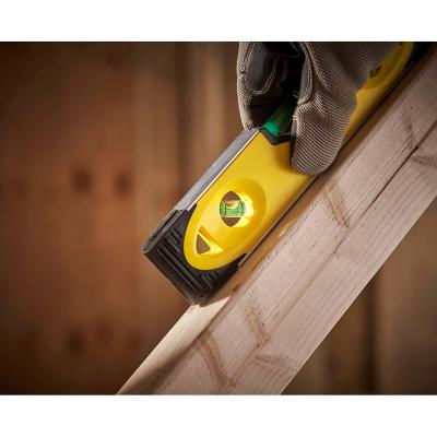 Stanley Shockproof Magnetic Base Reversible Vials Torpedo Level Yellow 230mm 9-Inch 043511