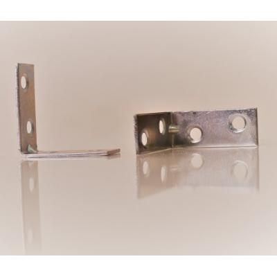 Bulk Hardware Corner Braces Bright Zinc Plated 50mm Pack of 10 FB394