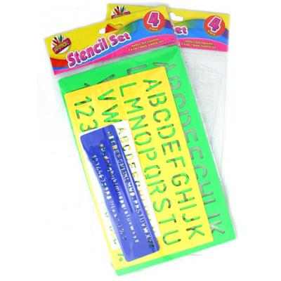 Tallon Artbox Stencil Set Assorted Set of 4-Pieces 1070 48
