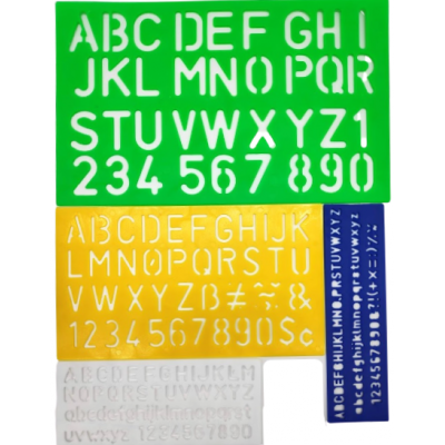 Tallon Artbox Stencil Set Assorted Set of 4-Pieces 1070 48