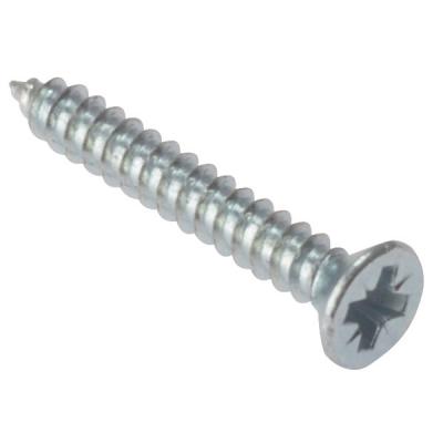 Bulk Hardware Self-Tapping Pozi Drive Countersunk Woodscrews Zinc Plated 6-Inch x 1 -Inch 30346