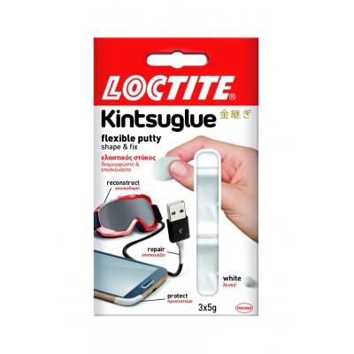 Loctite Kintsuglue Flexible Shape and Fix Putty White 3 x 5g 2239177