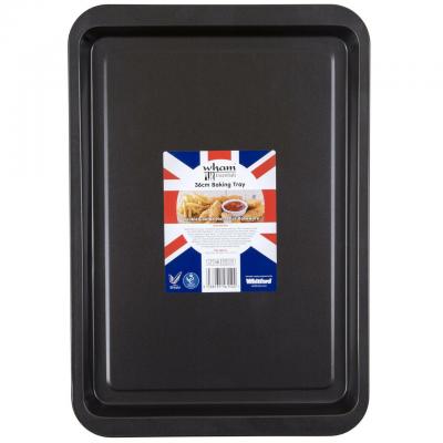 Wham Essentials Double Coated Non-Stick Baking Tray Black 36cm x 25cm x 2cm