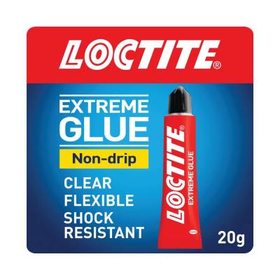 Henkel Loctite Non Drip Shock Resistant All Purpose Extreme Glue Clear 20g 2547956