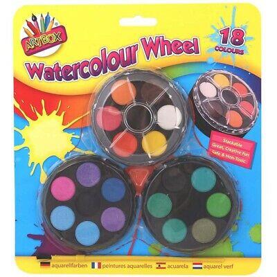 Tallon Artbox Non Toxic 18 Colour Watercolour Wheel Assorted Set of 18-Pcs 5101