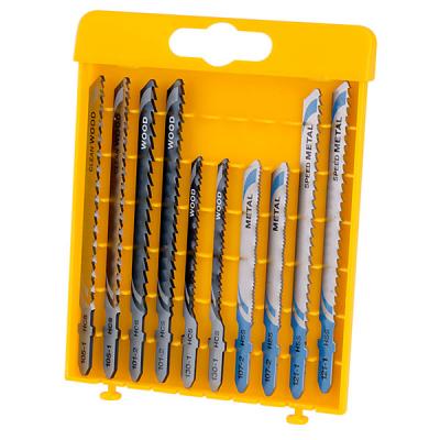 Dewalt Wood and Metal HCS Jigsaw Blade Silver Assorted Size 10Pk DT2294-QZ