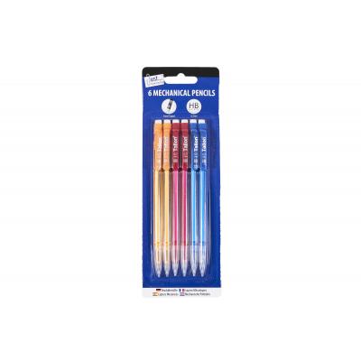 Tallon Mechanical Pencils Assorted Colours 6Pk 1008