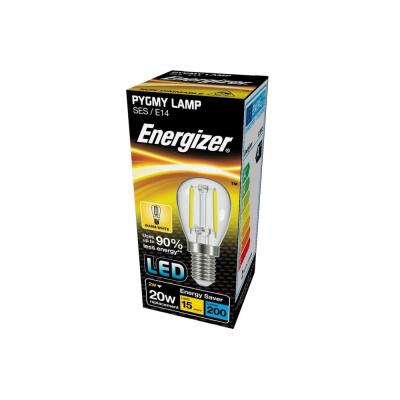 Energizer Filament Non-Dimmable LED Pygmy Lamp Silver and Clear E14-20W S13561