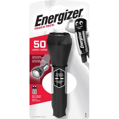 Energizer Touch Tech 50 Lumens Led Torch Included Batteries Black 1.5V LP05361
