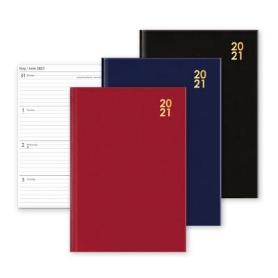 Design Group 2021 Printed Notebook Diaries With Hardback Assorted Colours A4 BASB21